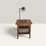 Lampe de table AJ Oxford - Arne Jacobsen 1963 - Acier noir et verre so