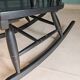 Rocking Chair Black Wood Vintage 1960 — Scandinavian Style