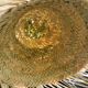 Decorative suspension hut wicker and raffia Morocco