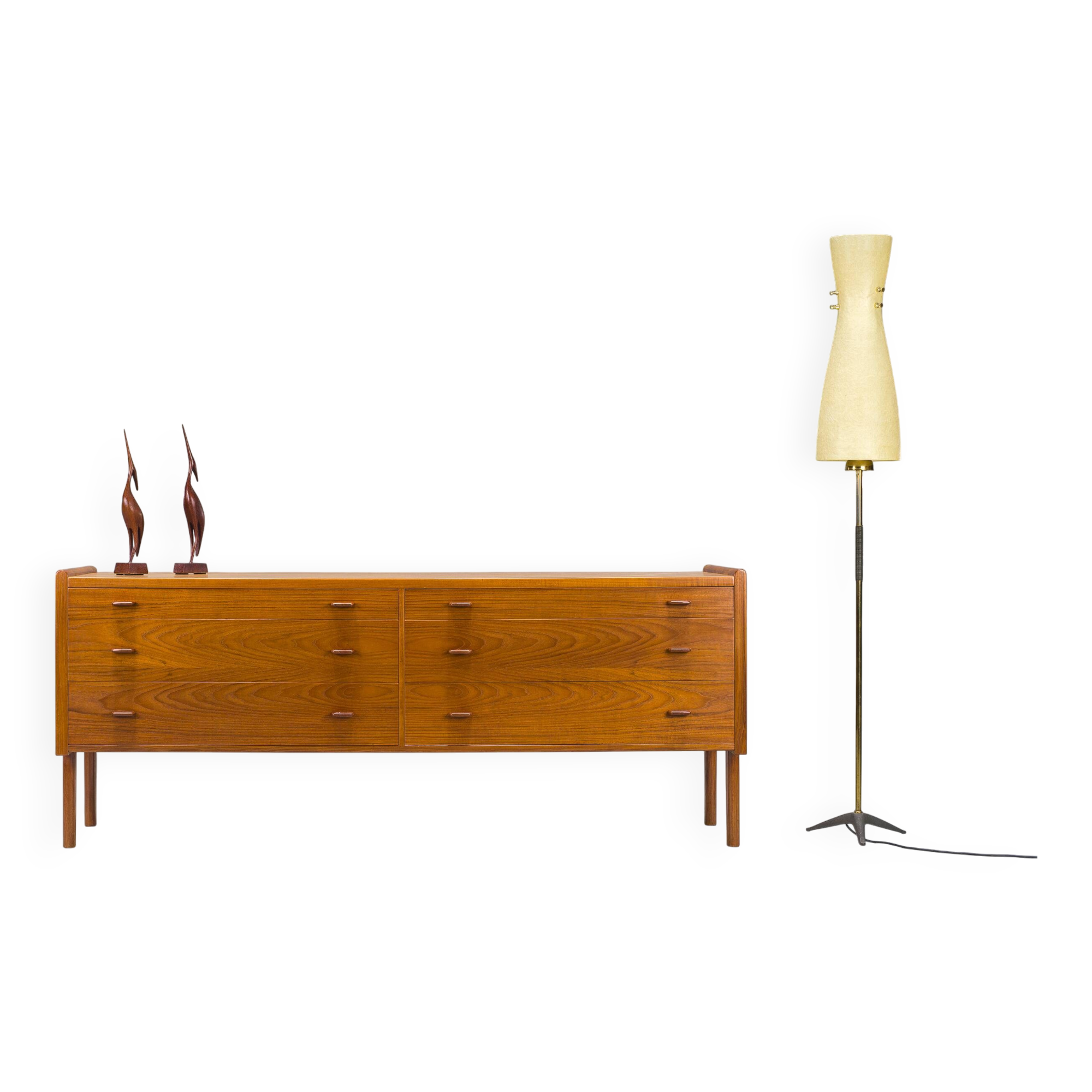 Teak sideboard by Hans J. Wegner for Ry Furniture, 1959