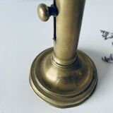 Bougeoir ancien en laiton doré