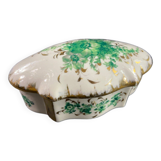 Boite bonbonnière en porcelaine Couleuvre Albert Laurent