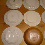 Set of 12 different flat plates