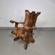 4 x large oak claw armchairs 1960s