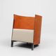 Maarten van Severen S88 easy chair in saddle leather and steel, Belgium 198