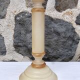 Alabaster and marble lamp base