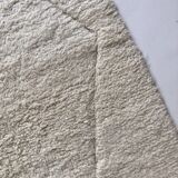 Tapis berbère marocain Beni Ouarain à losanges écrus 2,44x1,61m