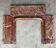 Louis XIV style fireplace in red Campan marble circa 1880.
