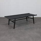 Contemporary slatted wood bench by Stellar Works, 2000s