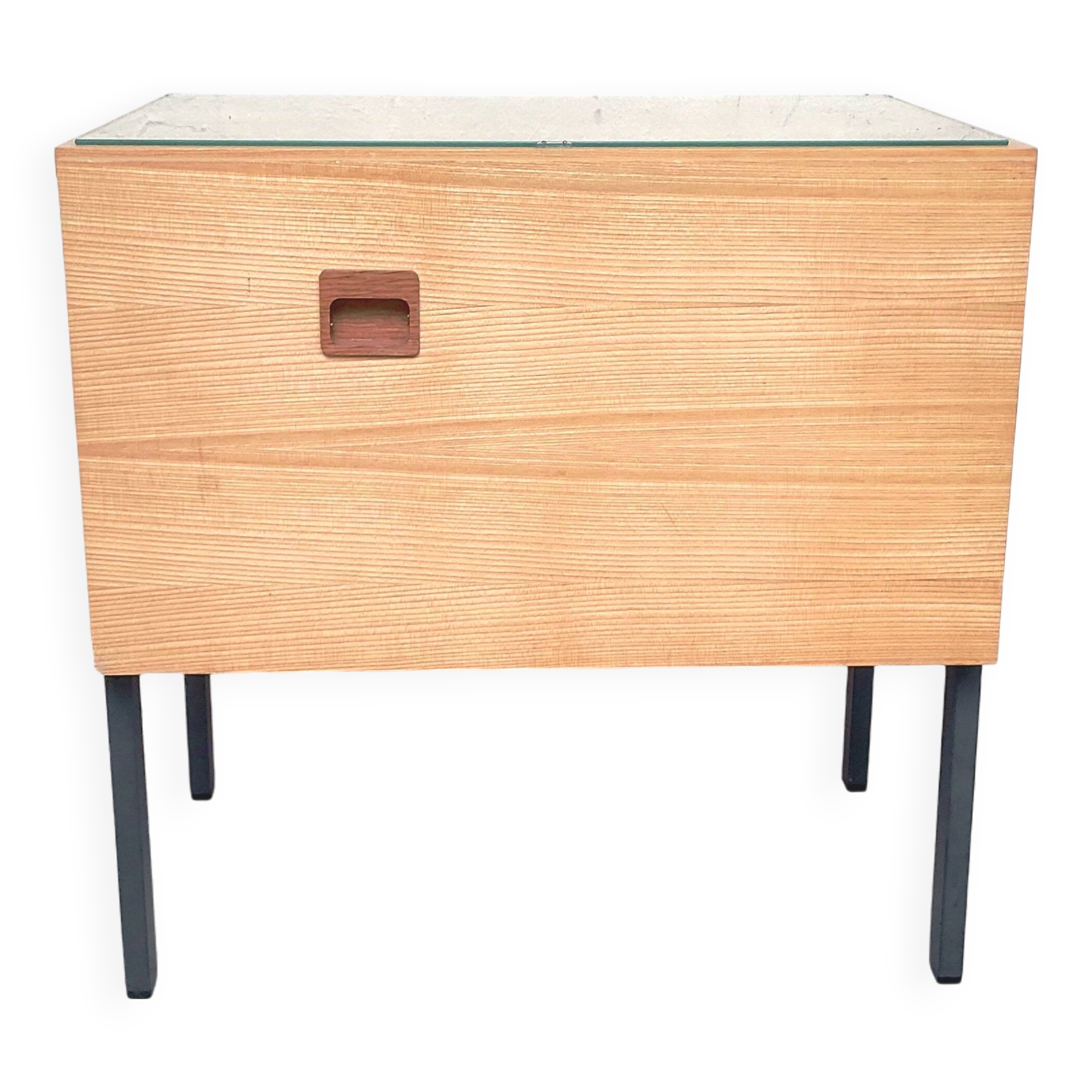Petit meuble blond chevet, 1960