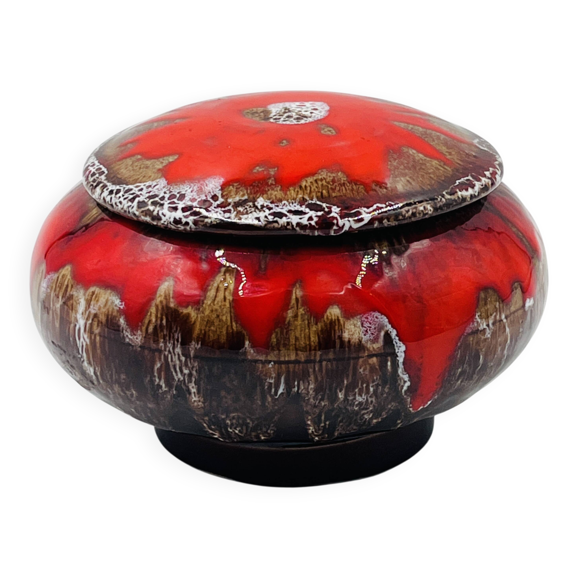 Vallauris red candy dish