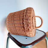Wicker sewing basket