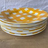 Vintage checkered plates