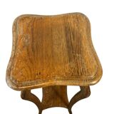 Vintage high side table in wood / plant table / shelf