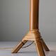 Bamboo and rattan table lamp with woven shade, 1950s