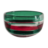 Vintage Italian Mid Century Glass Bowl Fulvio by Bianconi for Venini, 1950s
