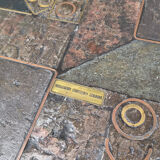 Vintage brutalist slate stone nesting tables by Design Studio Stam, 1990s