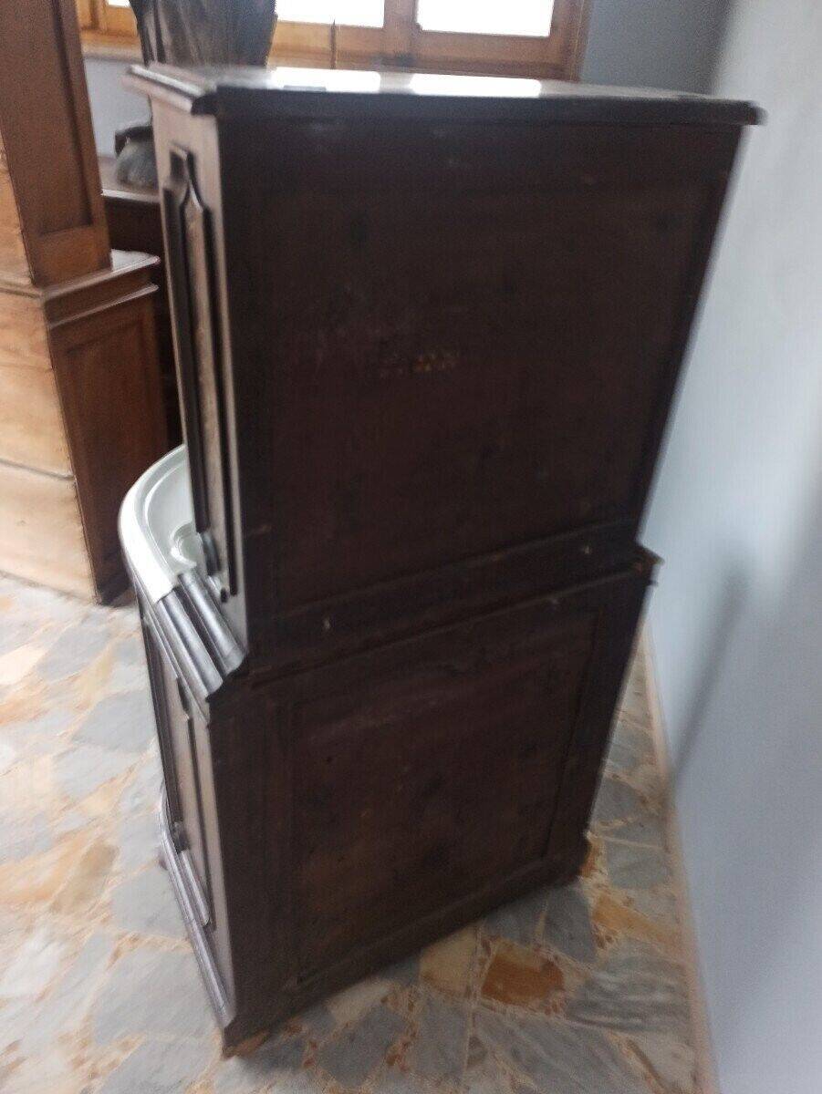 Washbasin cabinet Italy 19th century ceramic Ginori Tuscany Napoleon III
