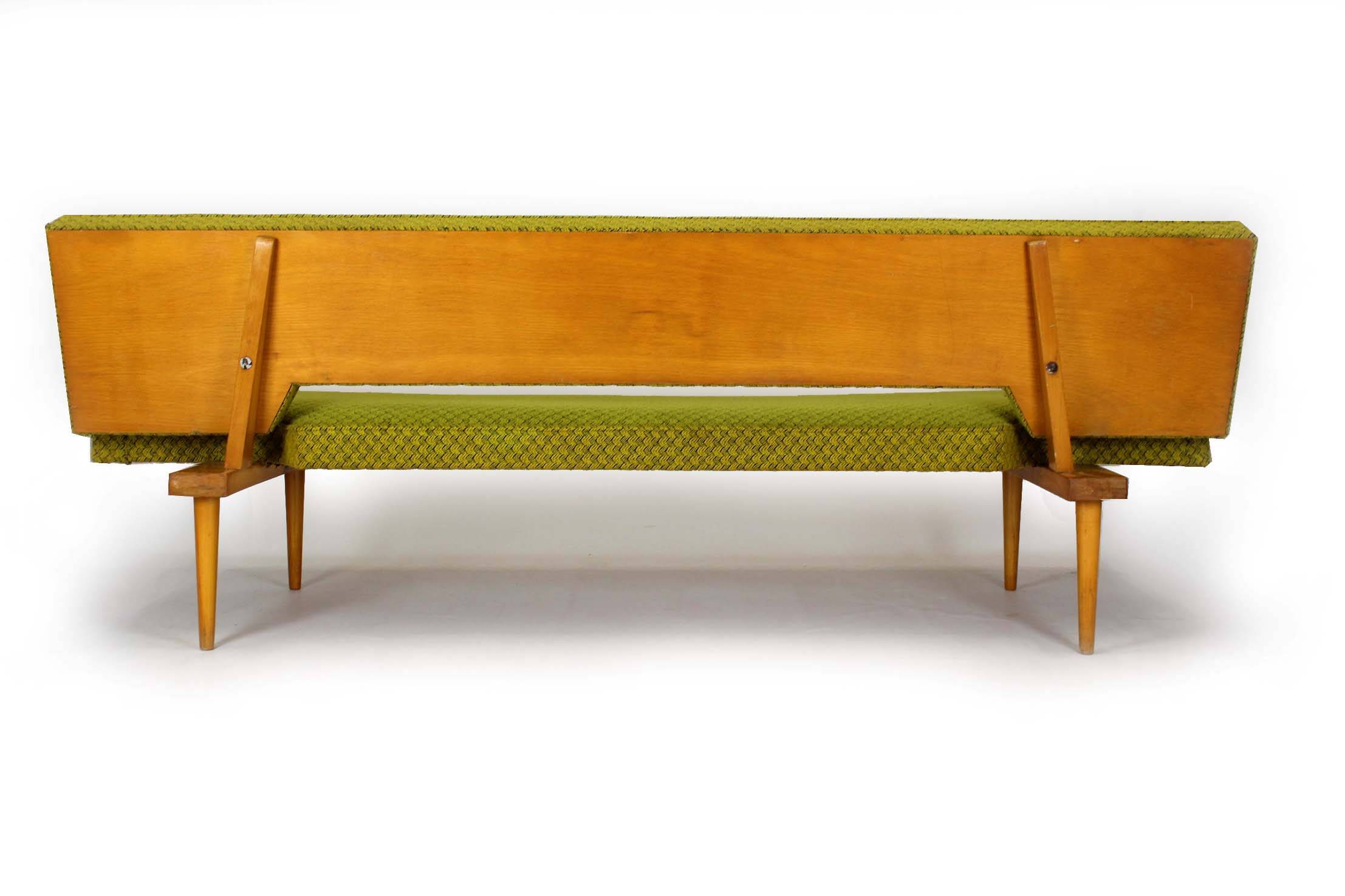 Sofa by Miroslav Navratil for Drevopodnik Brno, 1960s