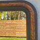 Louis Philippe mirror, beautiful format, trompe l'oeil faux bois