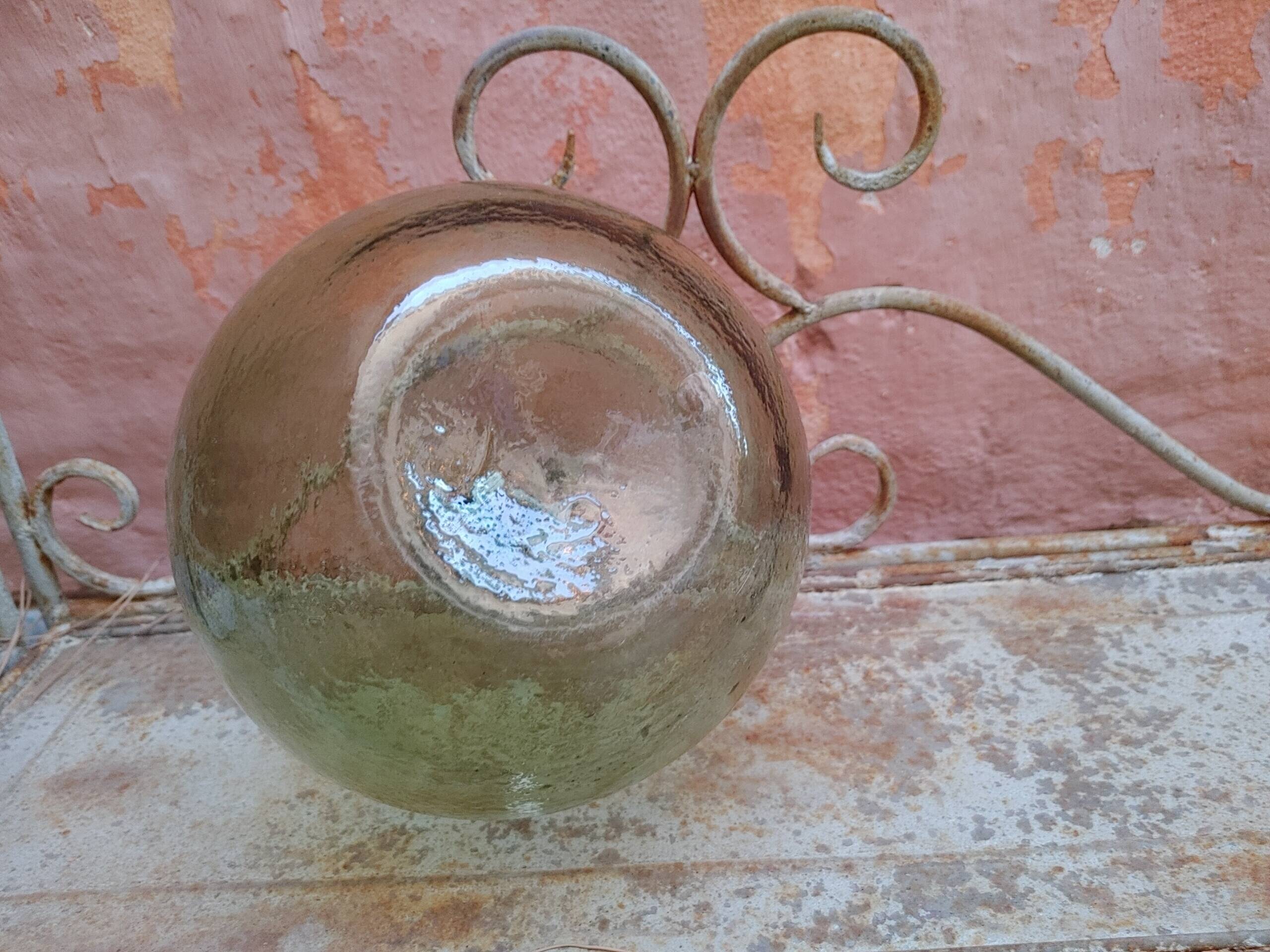 Old demijohn bubbled glass - 5 1/2 liters
