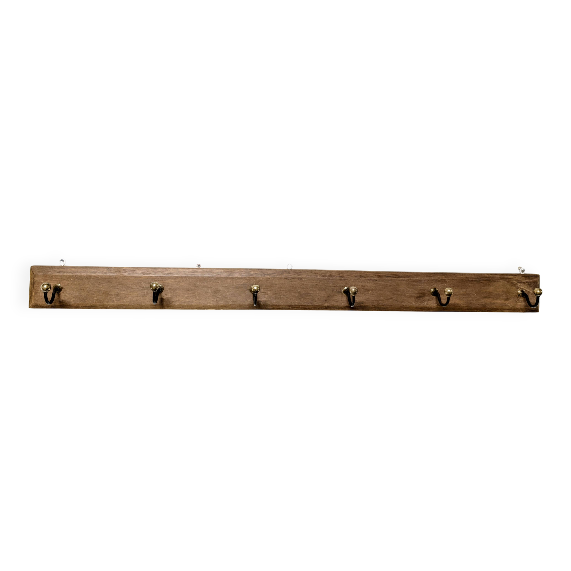 6-hook wall-mounted coat rack
