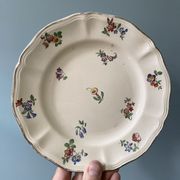 Set of 4 flat plates Sarreguemines France