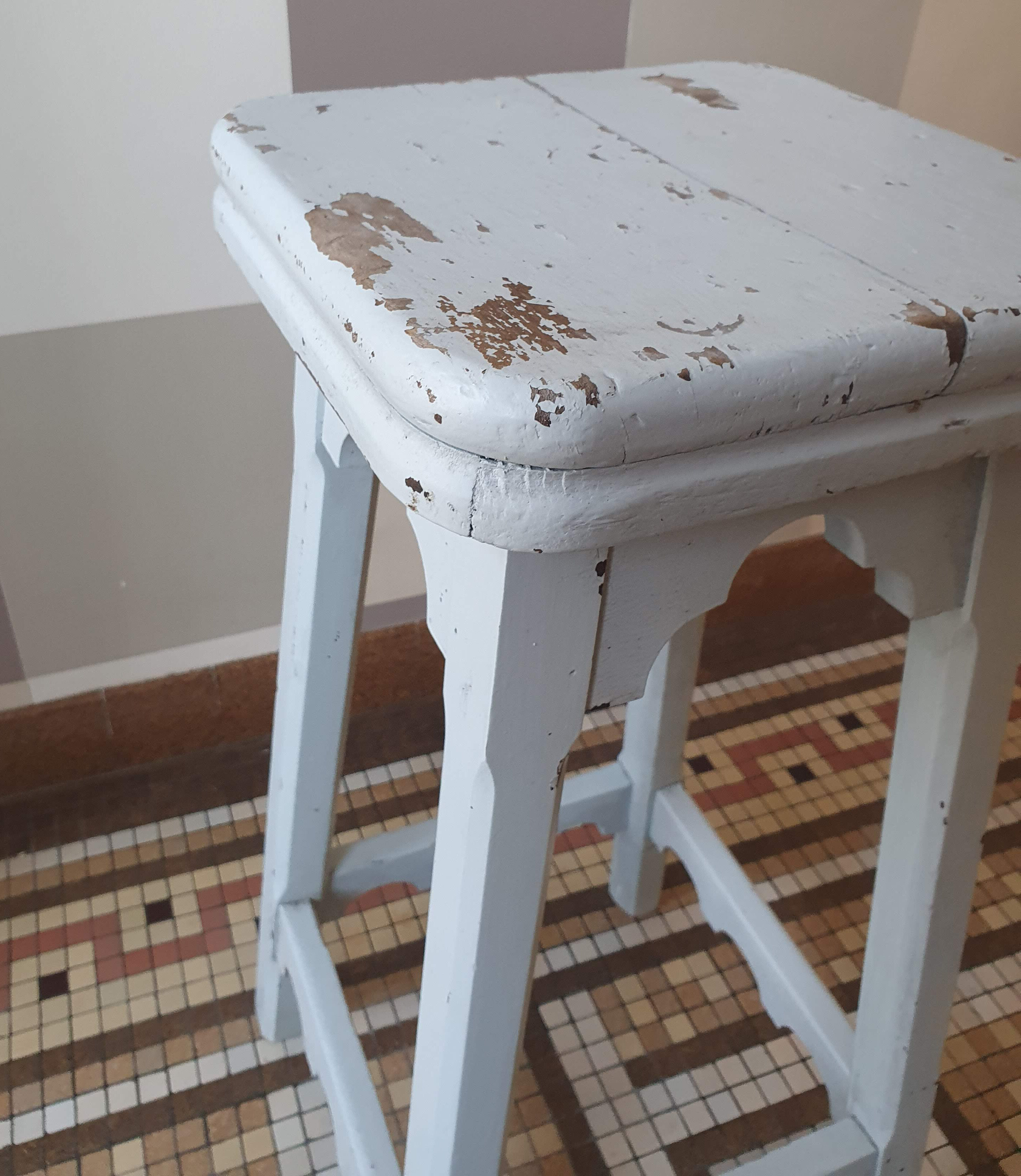 Vintage wooden stool