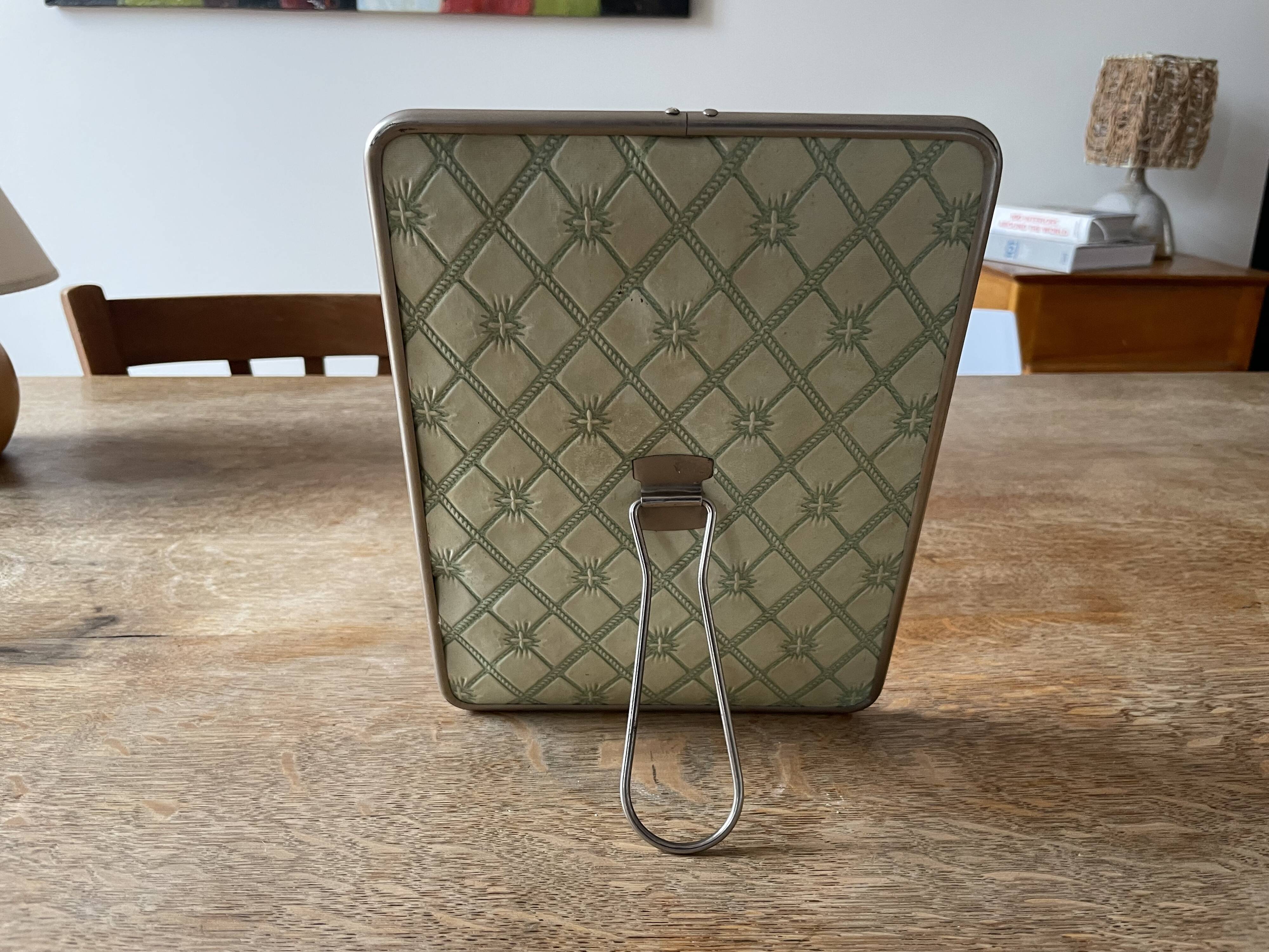 1950s barber mirror
