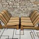 Pair of seats and a vintage ottoman 1970