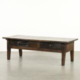 Antique 18th century Southern European coffee table made of chestnut wood