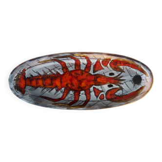 Polychrome ceramic plate by Kurt and Monique Brunner for