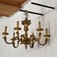 Golden chandelier with 6 branches