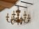 Golden chandelier with 6 branches