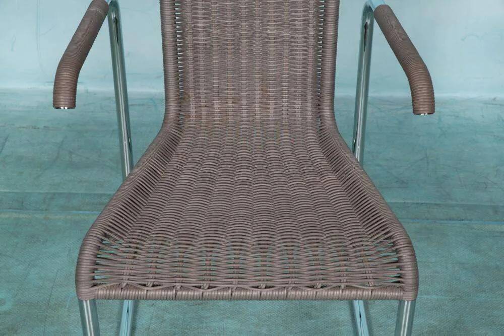 Vintage Tecta B20 armchair, minimalist tubular chair.