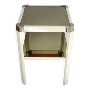 Console sellette miroir fumé italien