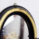 Very rare mirror Napoleon III with jewelry wear hooks  16x22cm