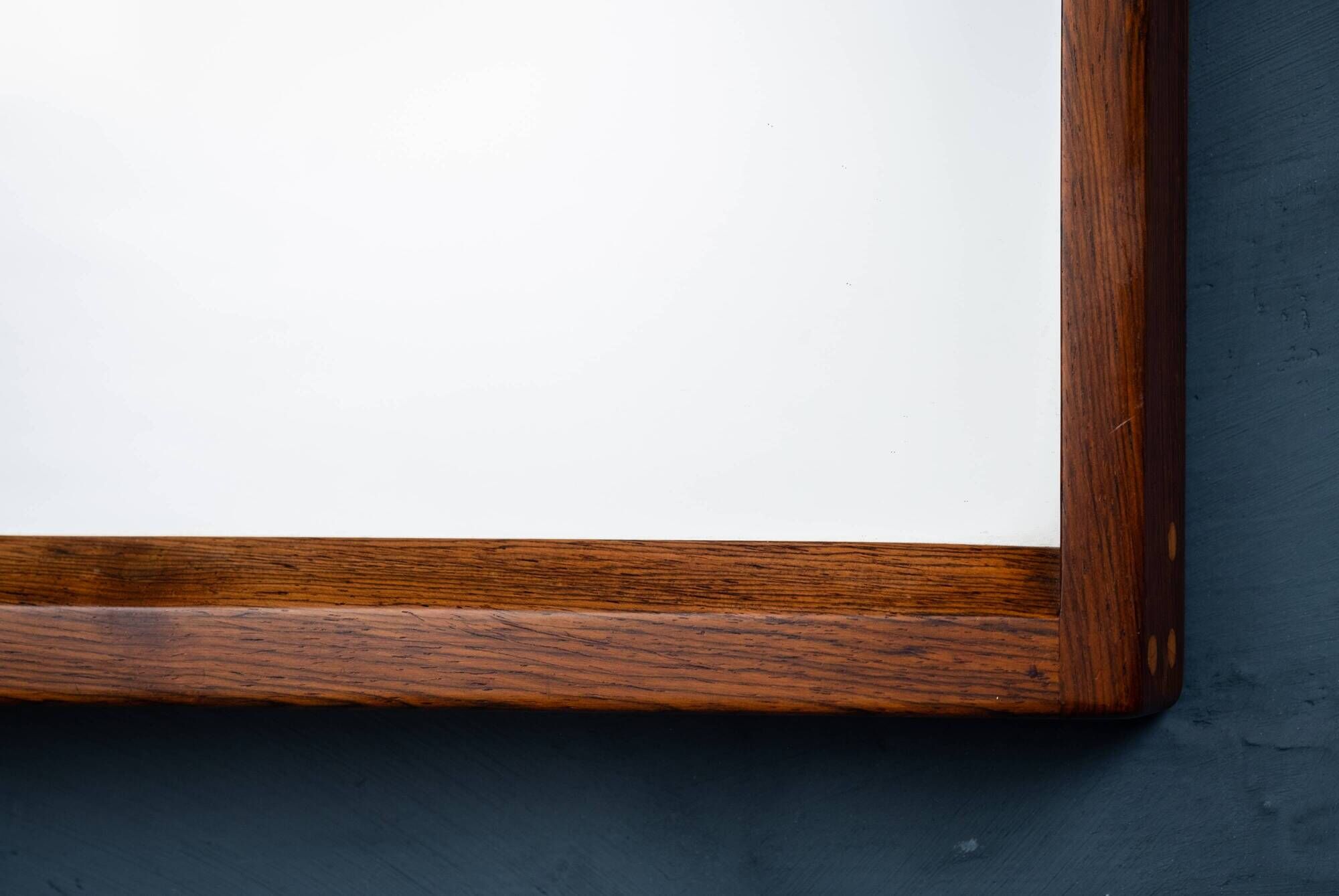 Danish Mirror with Rosewood Frame by Aksel Kjersgaard, 1960