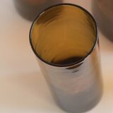 Orangeade in blown yellow glass service