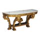 Console ancienne en bois sculpté avec décorations, Italie, XIXe siècle