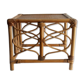 Vintage rattan coffee table