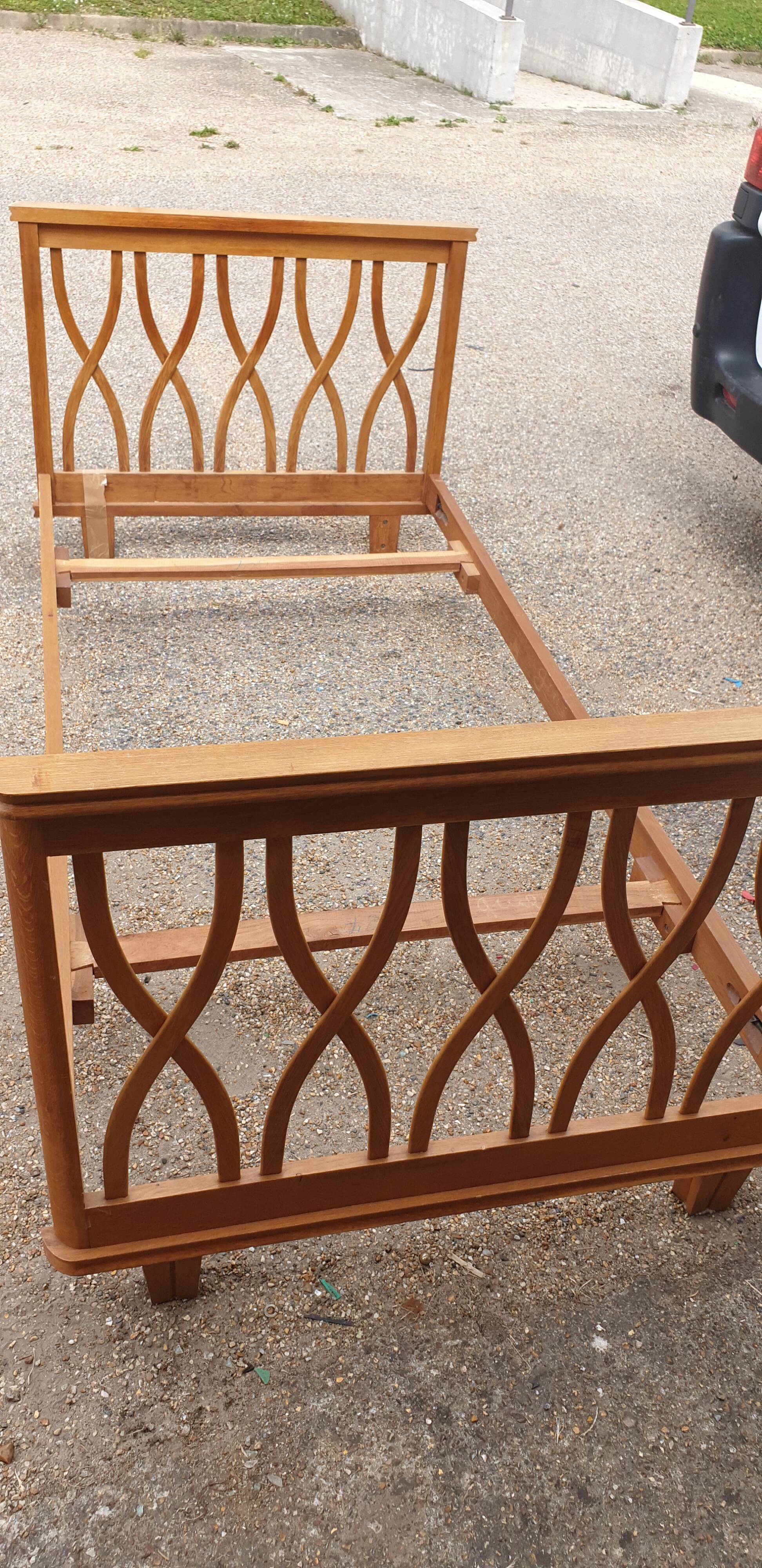 Wooden bed from the 60s