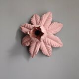 Vintage pink flower wall light