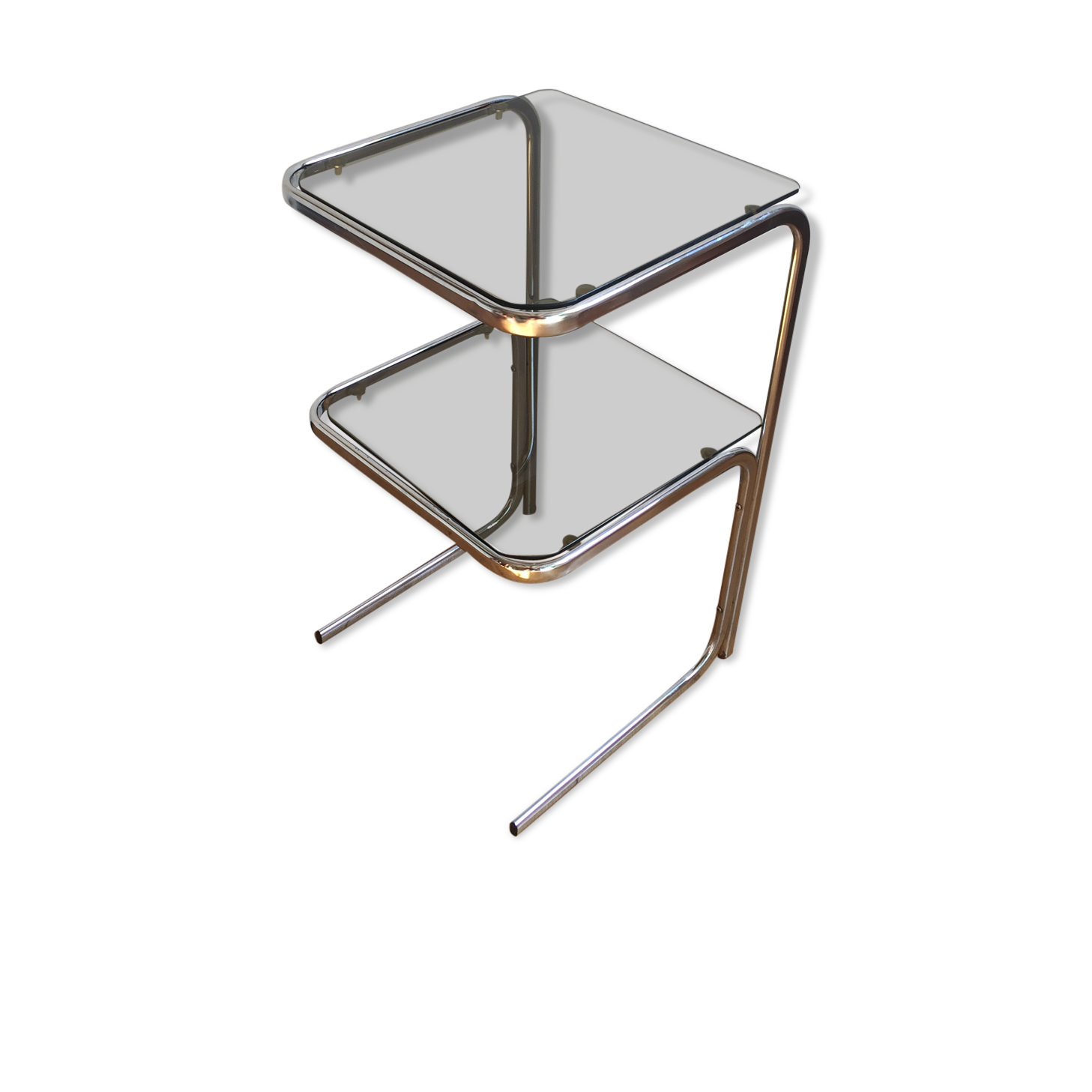 Chrome side table