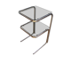 Chrome side table