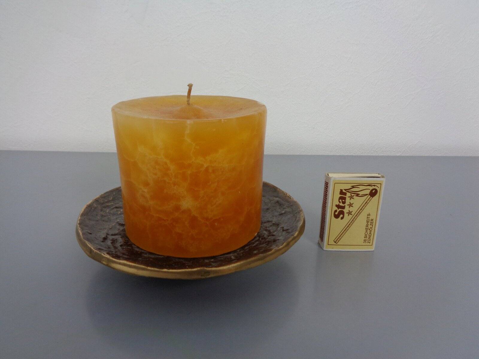 Brutalist Bronze Candleholder, 1960s