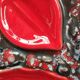 Oyster barbotine dish 1960s