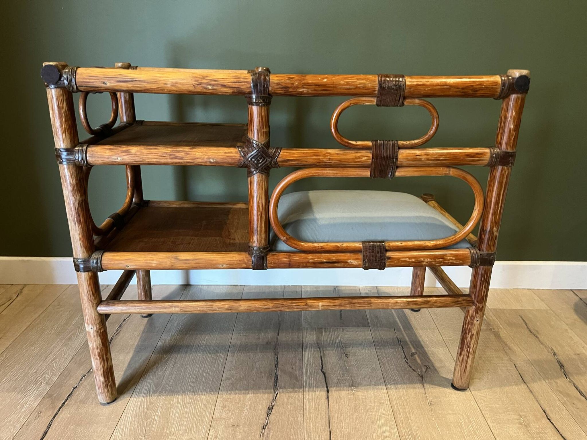 Banc vintage bambou