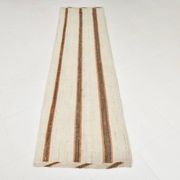 Tapis Kilim marron et beige 2x8, 71x260 cm