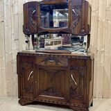 Art Deco period sideboard in oak and marble